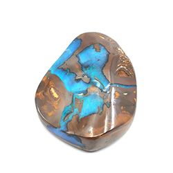 braun blauer Boulder Opal Edelstein