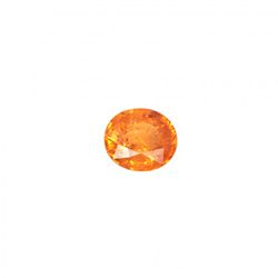 oranger ovaler Mandarin Granat Edelstein