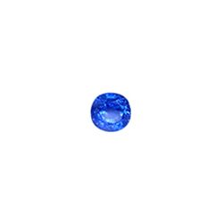 leuchtend blauer Saphir Edelstein
